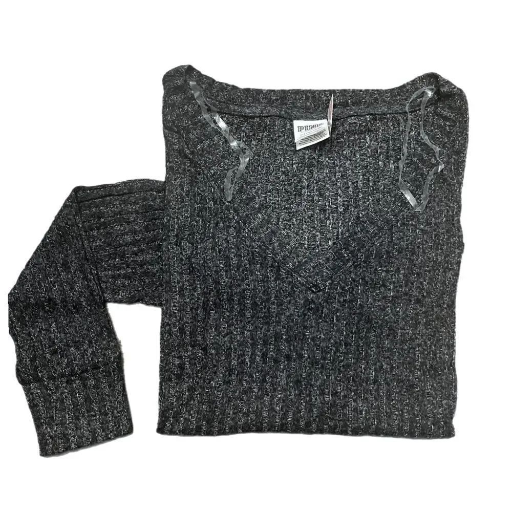 Victorias Secret Pink Supersoft Cozy Ribbed Thermal Cozy V-neck Pullover gray Xs